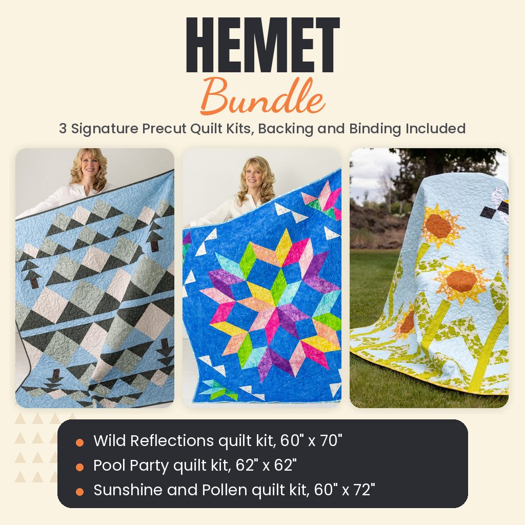 Hemet Bundle - Wild Reflections, Pool Party and Sunshine and Pollen quilts - photo 1 of 19 - The Fabric Hut