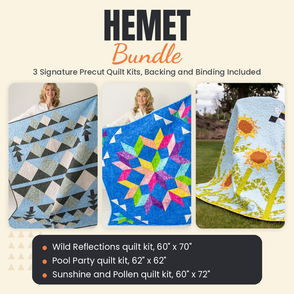 Hemet Bundle - Wild Reflections, Pool Party and Sunshine and Pollen quilts - photo 1 of 19 - The Fabric Hut