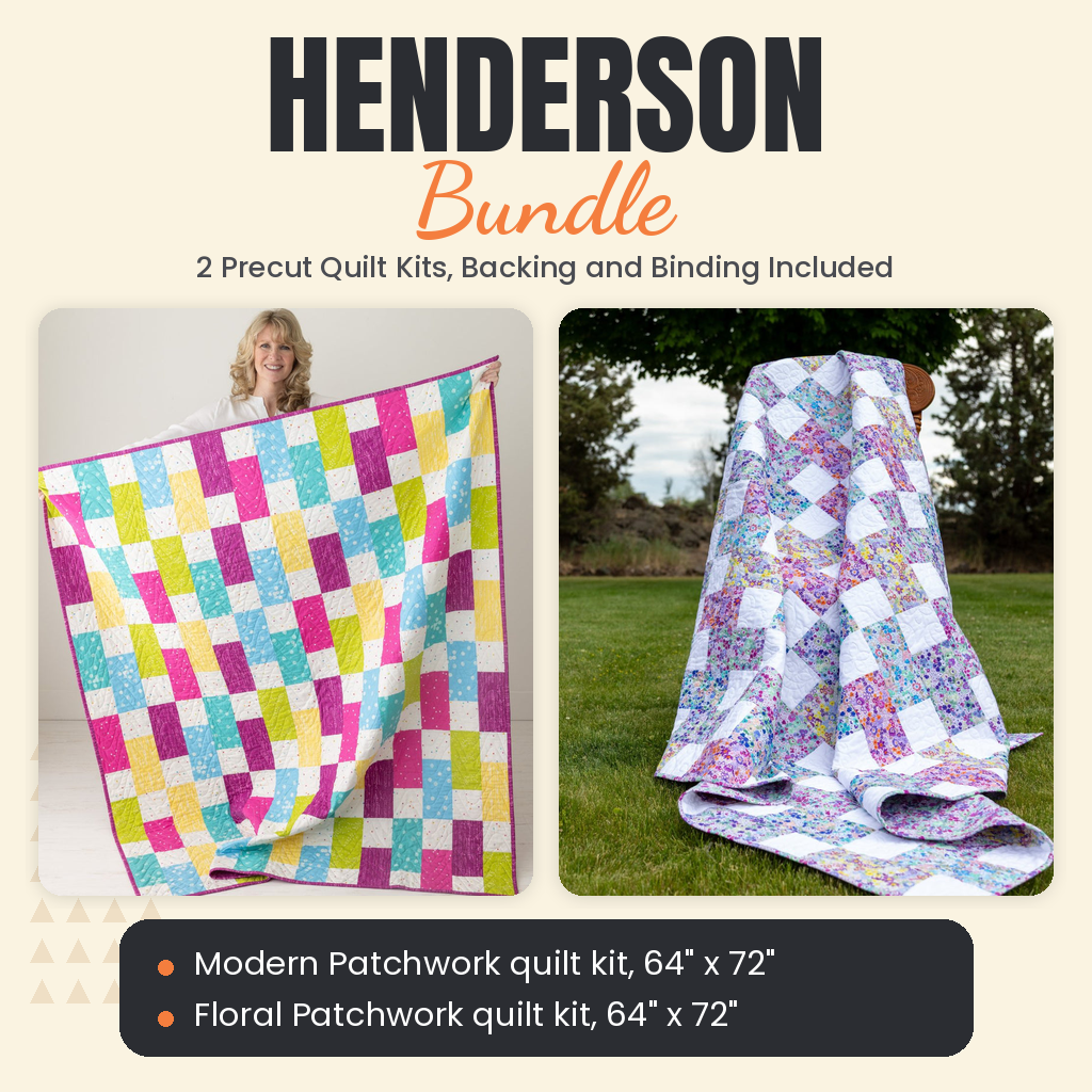 Henderson Bundle - Modern Patchwork and Floral Patchwork quilts - photo 1 of 13 - The Fabric Hut