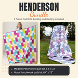 Henderson Bundle - Modern Patchwork and Floral Patchwork quilts - photo 1 of 13 - The Fabric Hut