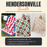 Hendersonville Bundle - Honor and Valor, Peppermint Poinsettias and Meadowland quilts - photo 1 of 19 - The Fabric Hut