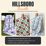 Hillsboro Bundle - Floral Patchwork, Peppermint Poinsettias and Prairie Posies quilts - photo 1 of 19 - The Fabric Hut