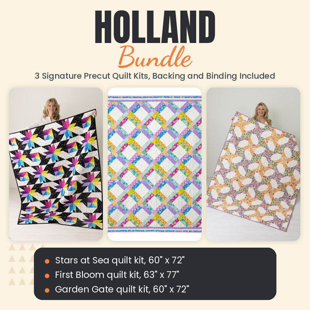 Holland Bundle - Stars at Sea, First Bloom and Garden Gate quilts - photo 1 of 19 - The Fabric Hut