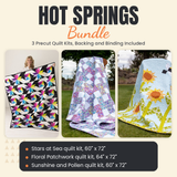 Hot Springs Bundle - Stars at Sea, Floral Patchwork and Sunshine and Pollen quilts - photo 1 of 19 - The Fabric Hut
