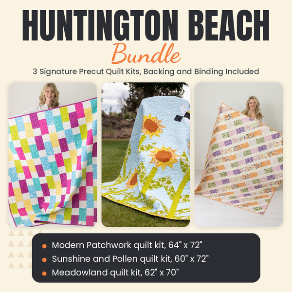 Huntington Beach Bundle - Modern Patchwork, Sunshine and Pollen and Meadowland quilts - photo 1 of 19 - The Fabric Hut
