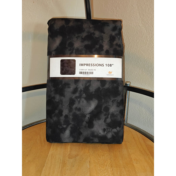 Northcott Impressions 108" Wide Backing 3 Yard Cut, Black