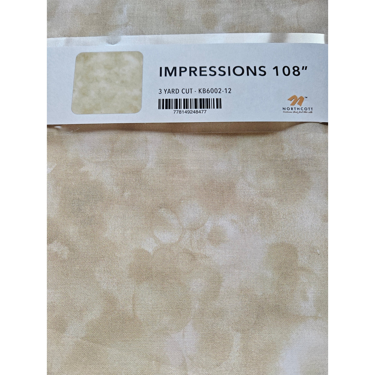Northcott Impressions 108" Wide Backing 3 Yard Cut, Cream