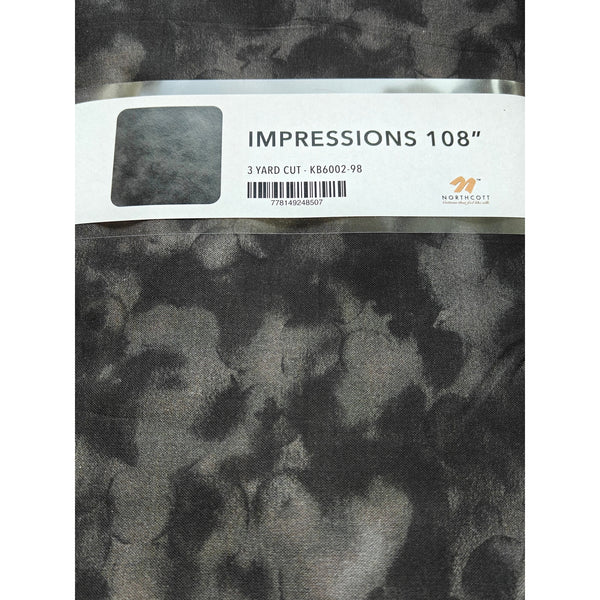 Northcott Impressions 108" Wide Backing 3 Yard Cut, Black