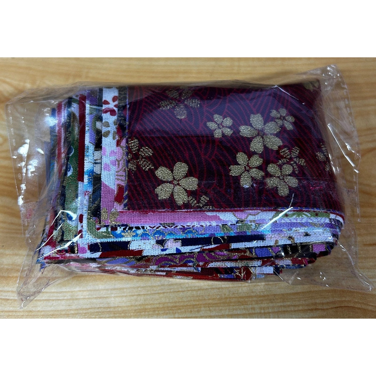 Crimson Garden 2.5 x 10 inch cotton mini strips, 240 precut quilting strips across six packs