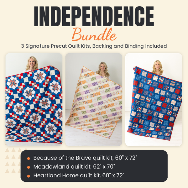 Independence Bundle - Because of the Brave, Meadowland and Heartland Home quilts - photo 1 of 18 - The Fabric Hut