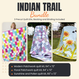 Indian Trail Bundle - Modern Patchwork, Floral Patchwork and Sunshine and Pollen quilts - photo 1 of 19 - The Fabric Hut
