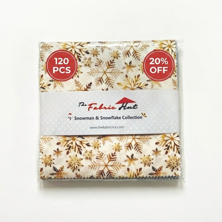 Charm-pack 120pcs - Snowman & Snowflake Collection