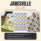 Janesville Bundle - Sunshine and Pollen, First Bloom and Peppermint Poinsettias quilts - photo 1 of 19 - The Fabric Hut