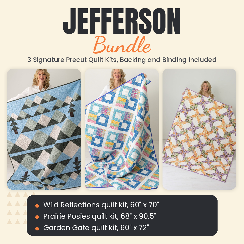 Jefferson Bundle - Wild Reflections, Prairie Posies and Garden Gate quilts - photo 1 of 19 - The Fabric Hut