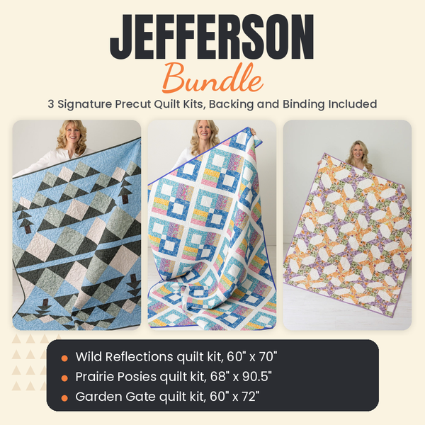 Jefferson Bundle - Wild Reflections, Prairie Posies and Garden Gate quilts - photo 1 of 19 - The Fabric Hut