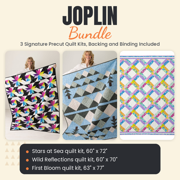 Joplin Bundle - Stars at Sea, Wild Reflections and First Bloom quilts - photo 1 of 19 - The Fabric Hut
