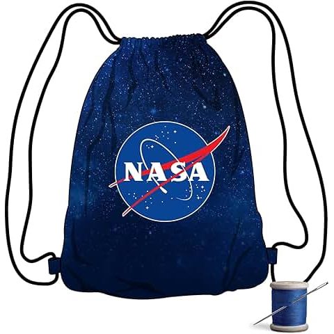 NASA Logo DIY Drawstring Bag Panel Project Kit