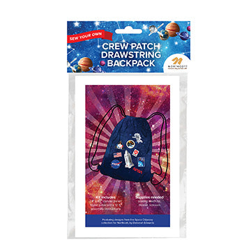 NASA Crew Patch DIY Drawstring Bag Panel Project Kit