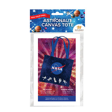 NASA Astronaut DIY Canvas Tote Bag Sewing Kit - 24" x 43" Panel