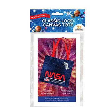 NASA Logo DIY Canvas Tote Bag Sewing Kit  - 24" x 43" Panel