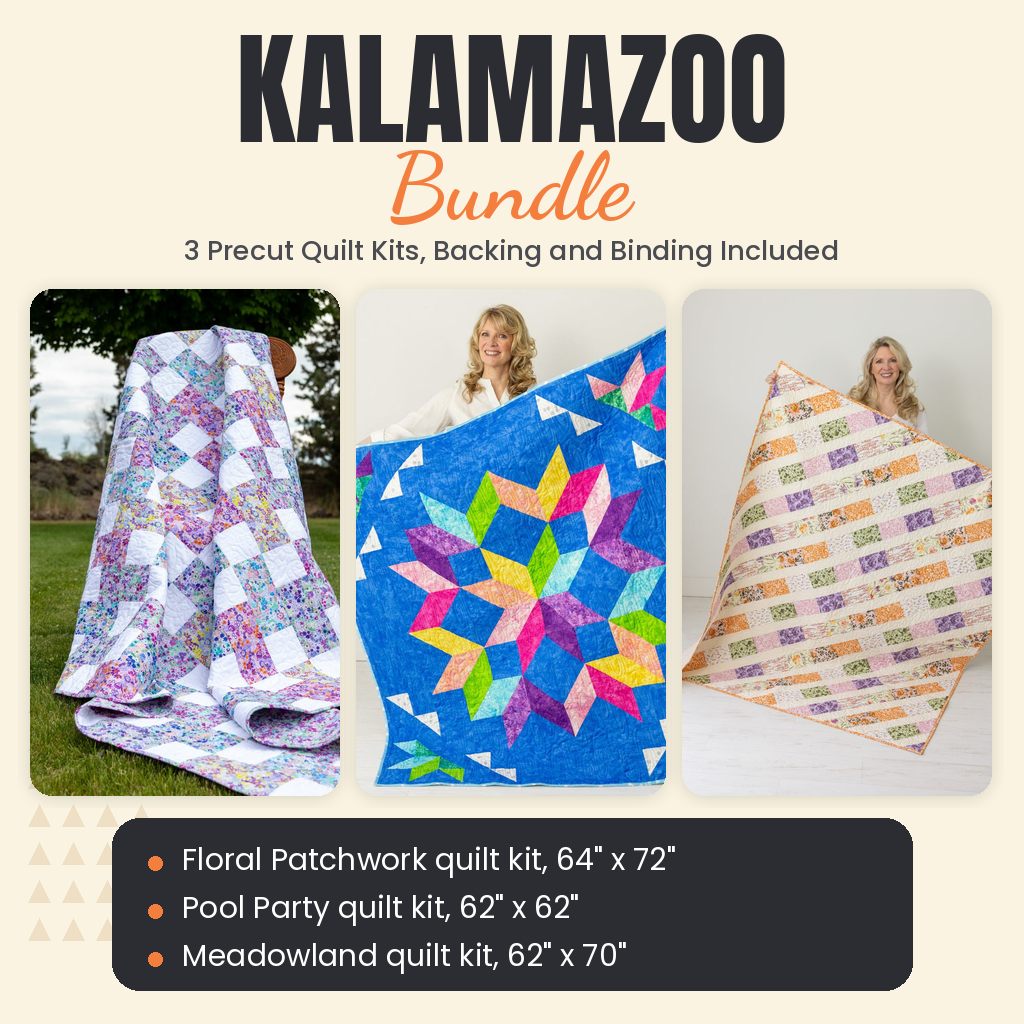 Kalamazoo Bundle - Floral Patchwork, Pool Party and Meadowland quilts - photo 1 of 19 - The Fabric Hut