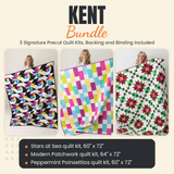 Kent Bundle - Stars at Sea, Modern Patchwork and Peppermint Poinsettias quilts - photo 1 of 19 - The Fabric Hut