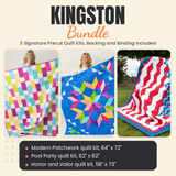 Kingston Bundle - Modern Patchwork, Pool Party and Honor and Valor quilts - photo 1 of 19 - The Fabric Hut