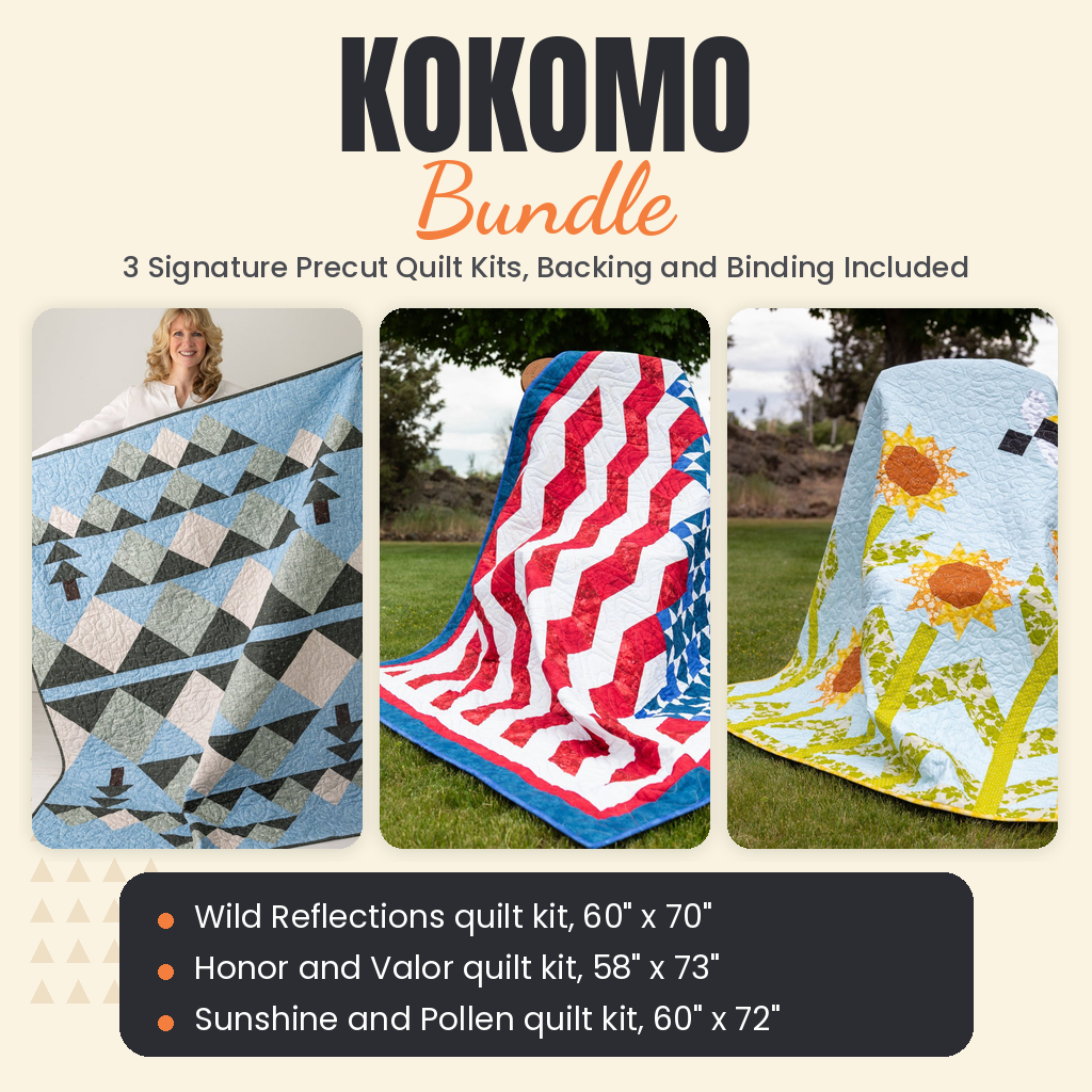 Kokomo Bundle - Wild Reflections, Honor and Valor and Sunshine and Pollen quilts - photo 1 of 19 - The Fabric Hut