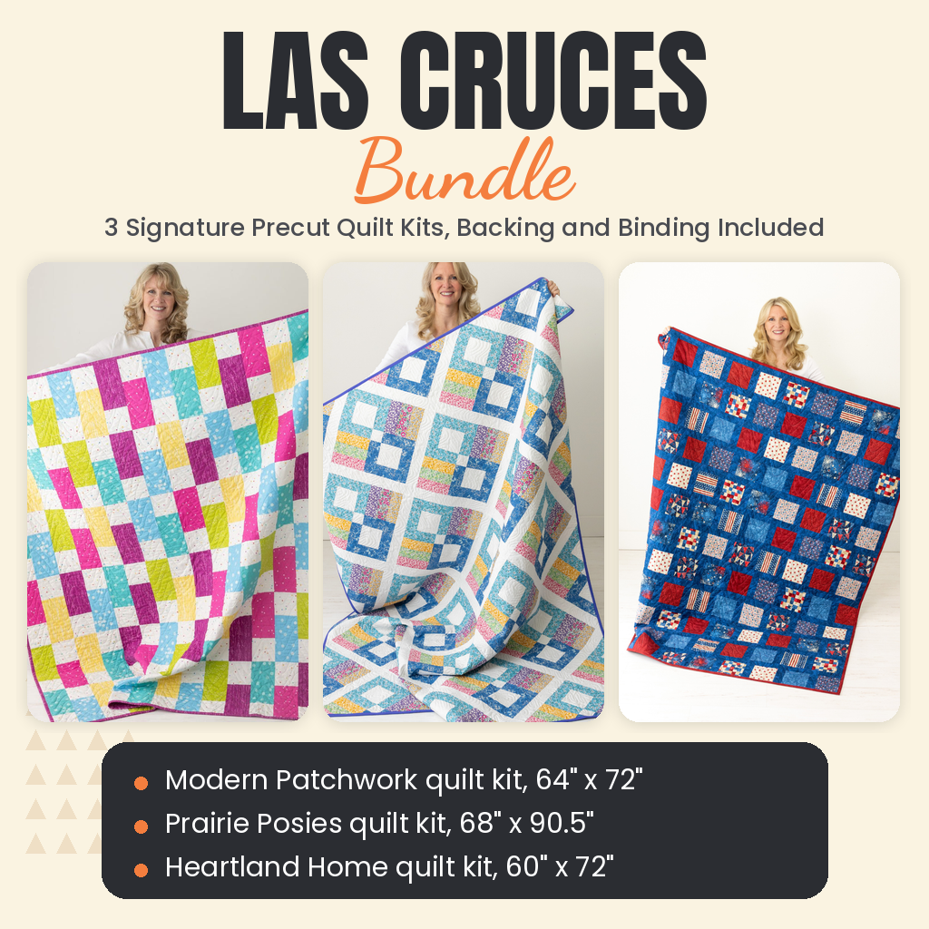 Las Cruces Bundle - Modern Patchwork, Prairie Posies and Heartland Home quilts - photo 1 of 18 - The Fabric Hut
