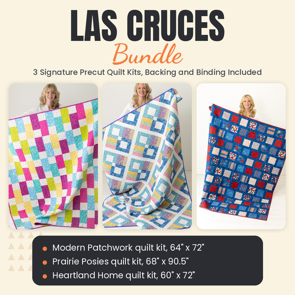 Las Cruces Bundle - Modern Patchwork, Prairie Posies and Heartland Home quilts - photo 1 of 18 - The Fabric Hut
