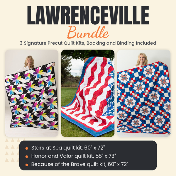 Lawrenceville Bundle - Stars at Sea, Honor and Valor and Because of the Brave quilts - photo 1 of 19 - The Fabric Hut