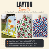 Layton Bundle - Sunshine and Pollen, Peppermint Poinsettias and Because of the Brave quilts - photo 1 of 19 - The Fabric Hut