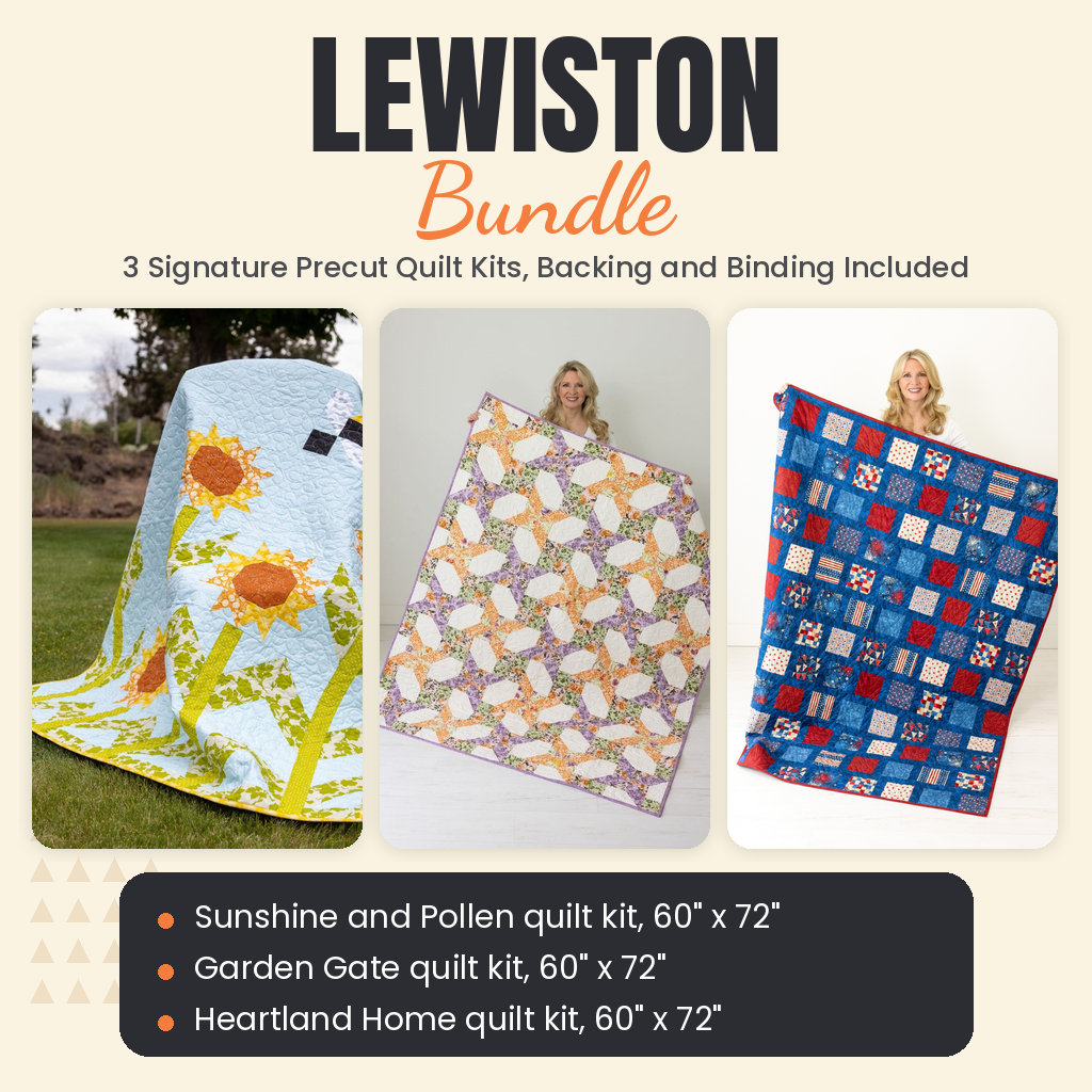 Lewiston Bundle - Sunshine and Pollen, Garden Gate and Heartland Home quilts - photo 1 of 18 - The Fabric Hut