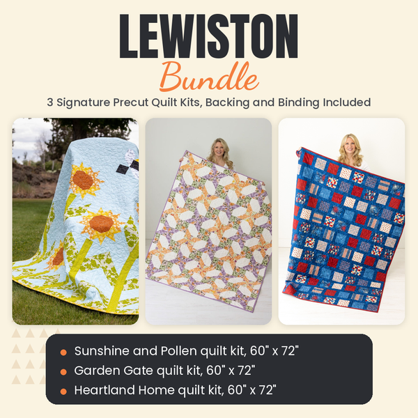 Lewiston Bundle - Sunshine and Pollen, Garden Gate and Heartland Home quilts - photo 1 of 18 - The Fabric Hut