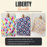 Liberty Bundle - Modern Patchwork, Because of the Brave and Meadowland quilts - photo 1 of 19 - The Fabric Hut