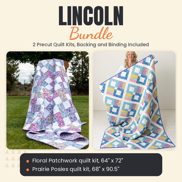 Lincoln Bundle - Floral Patchwork and Prairie Posies quilts - photo 1 of 13 - The Fabric Hut