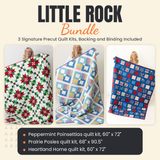 Little Rock Bundle - Peppermint Poinsettias, Prairie Posies and Heartland Home quilts - photo 1 of 18 - The Fabric Hut