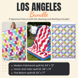 Los Angeles Bundle - Modern Patchwork, Honor and Valor and First Bloom quilts - photo 1 of 19 - The Fabric Hut