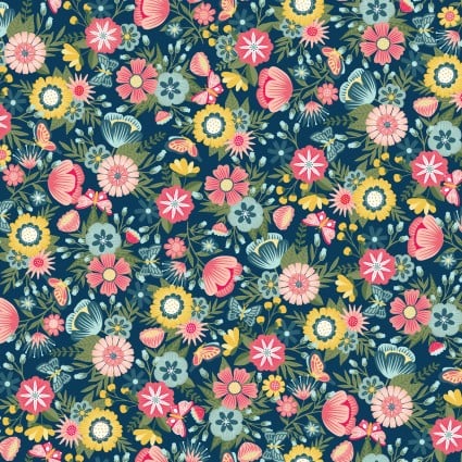 Vintage Flora Strip Roll 2.5" x 44"  (40pc)