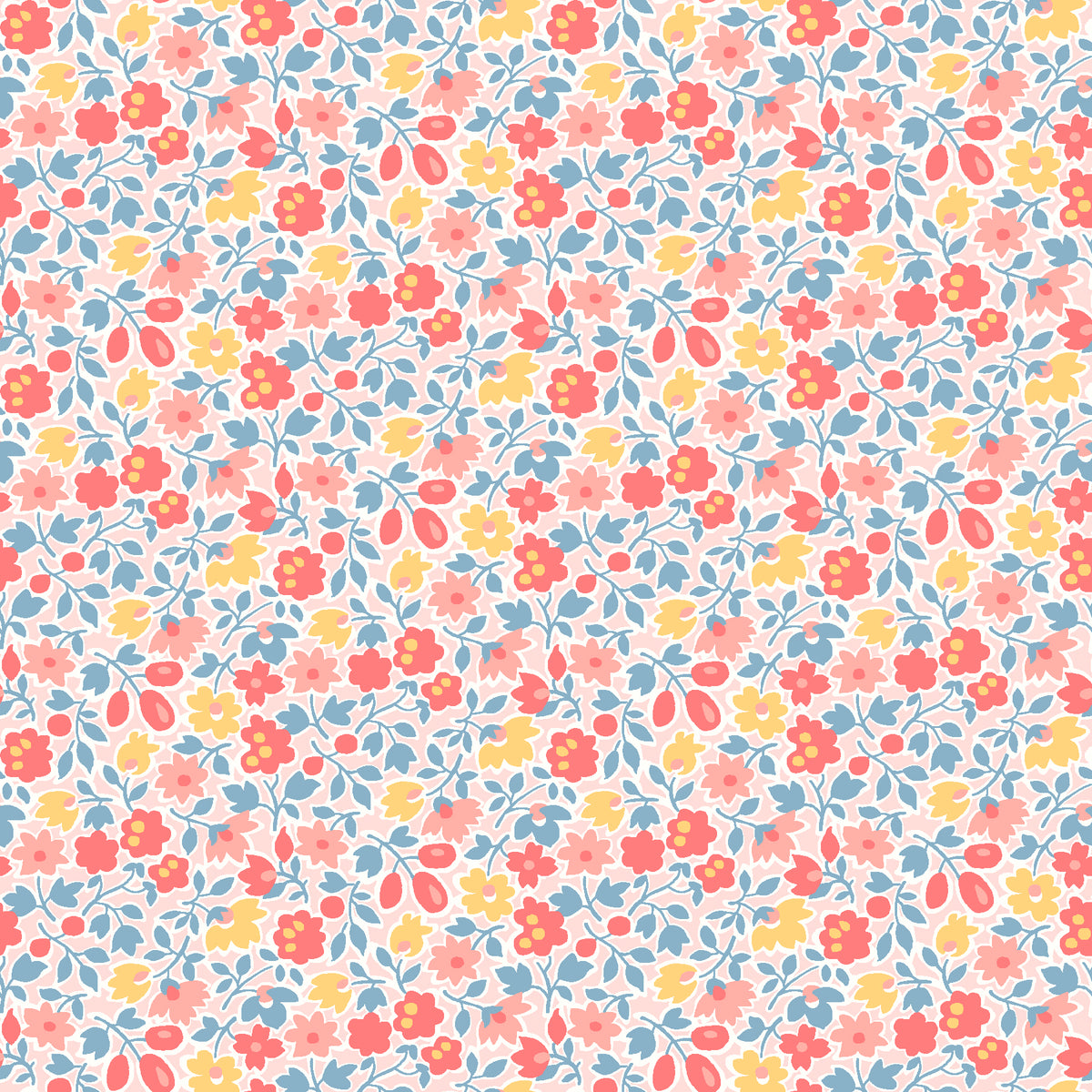 Franny's Flowers Strip Roll  2.5" x 44" Strips (40pc)