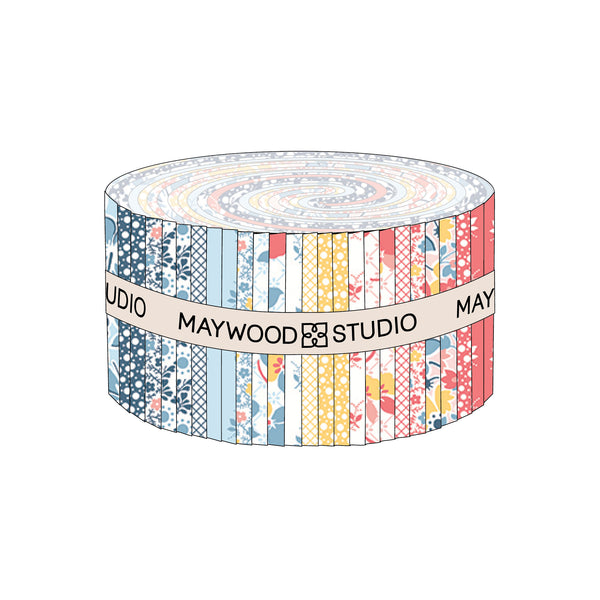 Franny's Flowers Strip Roll  2.5" x 44" Strips (40pc)