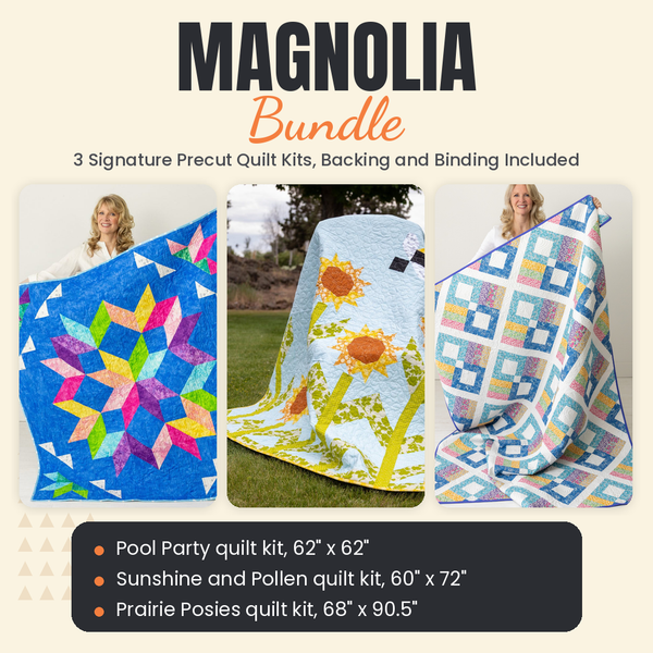Magnolia Bundle - Pool Party, Sunshine and Pollen and Prairie Posies quilts - photo 1 of 19 - The Fabric Hut