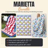 Marietta Bundle - Honor and Valor, First Bloom and Prairie Posies quilts - photo 1 of 19 - The Fabric Hut