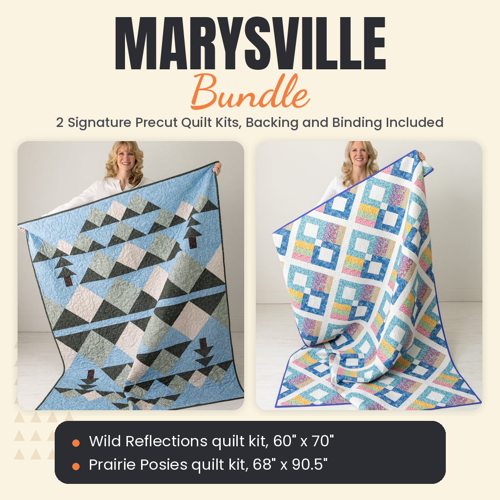Marysville Bundle - Wild Reflections and Prairie Posies quilts - photo 1 of 13 - The Fabric Hut
