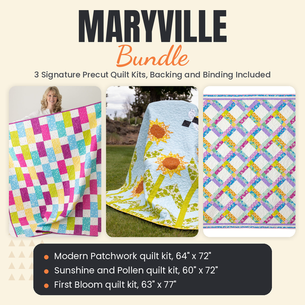 Maryville Bundle - Modern Patchwork, Sunshine and Pollen and First Bloom quilts - photo 1 of 19 - The Fabric Hut