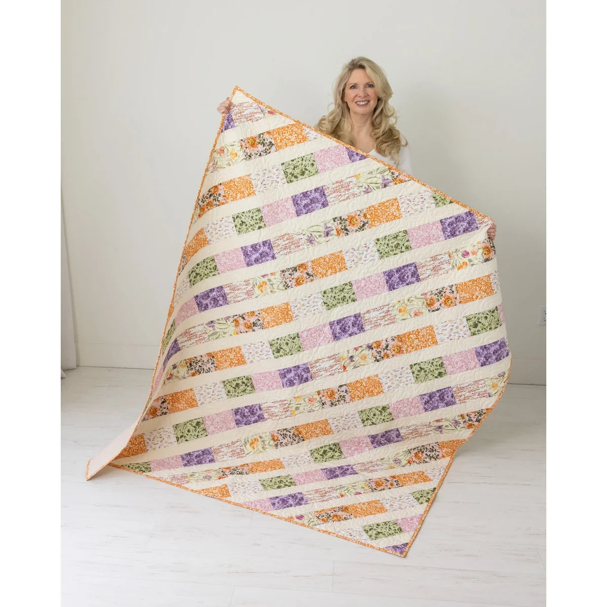 Garden Gate + Meadowland Quilting Kit Bundle - 2 Pre-Cut Kits with Complete Backing & Binding - Experienced Beginner - 60x72 and 62x70 inches Finished Sizes