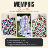 Memphis Bundle - Stars at Sea, Floral Patchwork and Peppermint Poinsettias quilts - photo 1 of 19 - The Fabric Hut