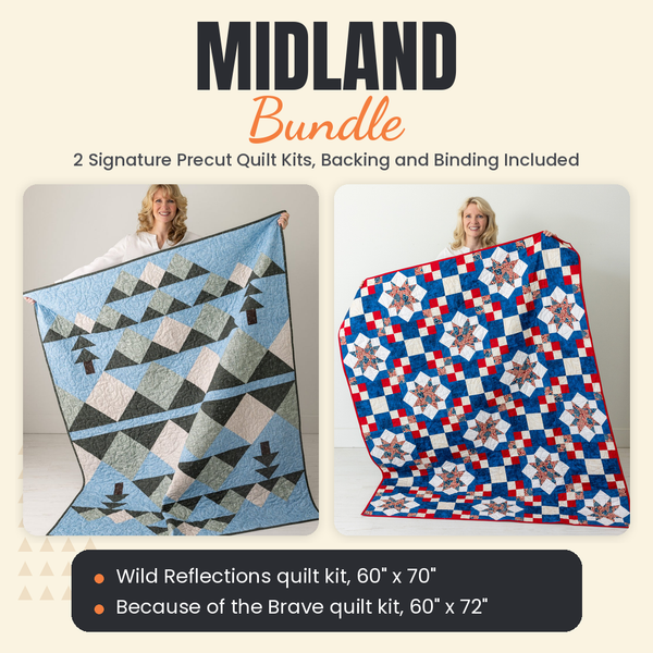 Midland Bundle - Wild Reflections and Because of the Brave quilts - photo 1 of 13 - The Fabric Hut