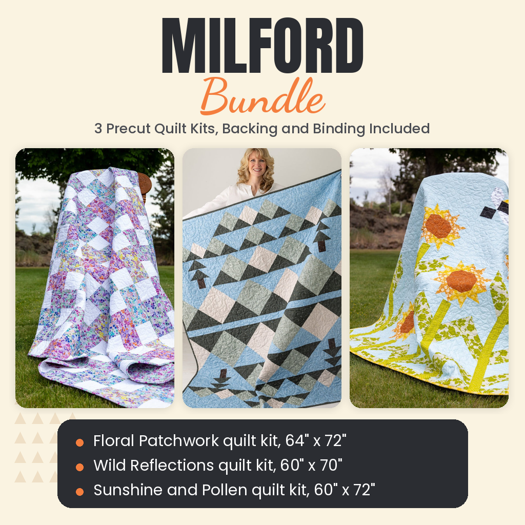 Milford Bundle - Floral Patchwork, Wild Reflections and Sunshine and Pollen quilts - photo 1 of 19 - The Fabric Hut