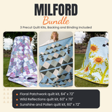 Milford Bundle - Floral Patchwork, Wild Reflections and Sunshine and Pollen quilts - photo 1 of 19 - The Fabric Hut
